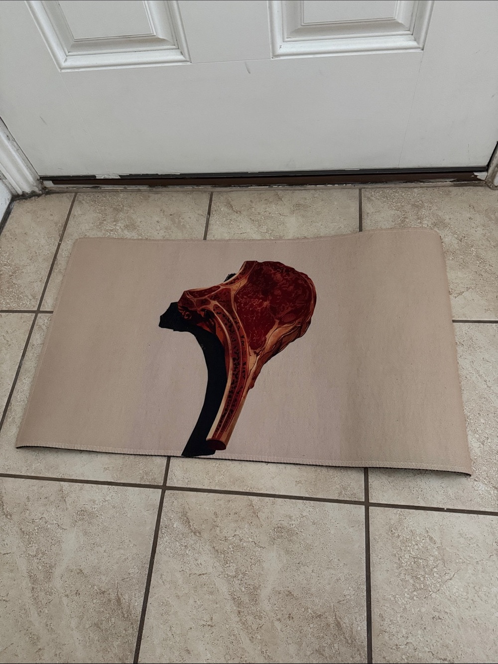 Funny Steak Kitchen Rug Non Slip Floor Mat